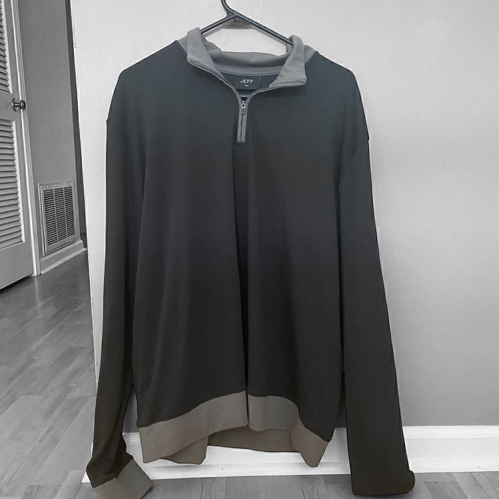 Jeff Men’s Quarter Zip Long Sleeve Top Size XXL NWT